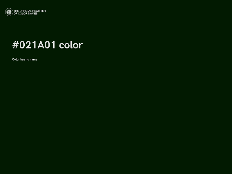 #021A01 color image
