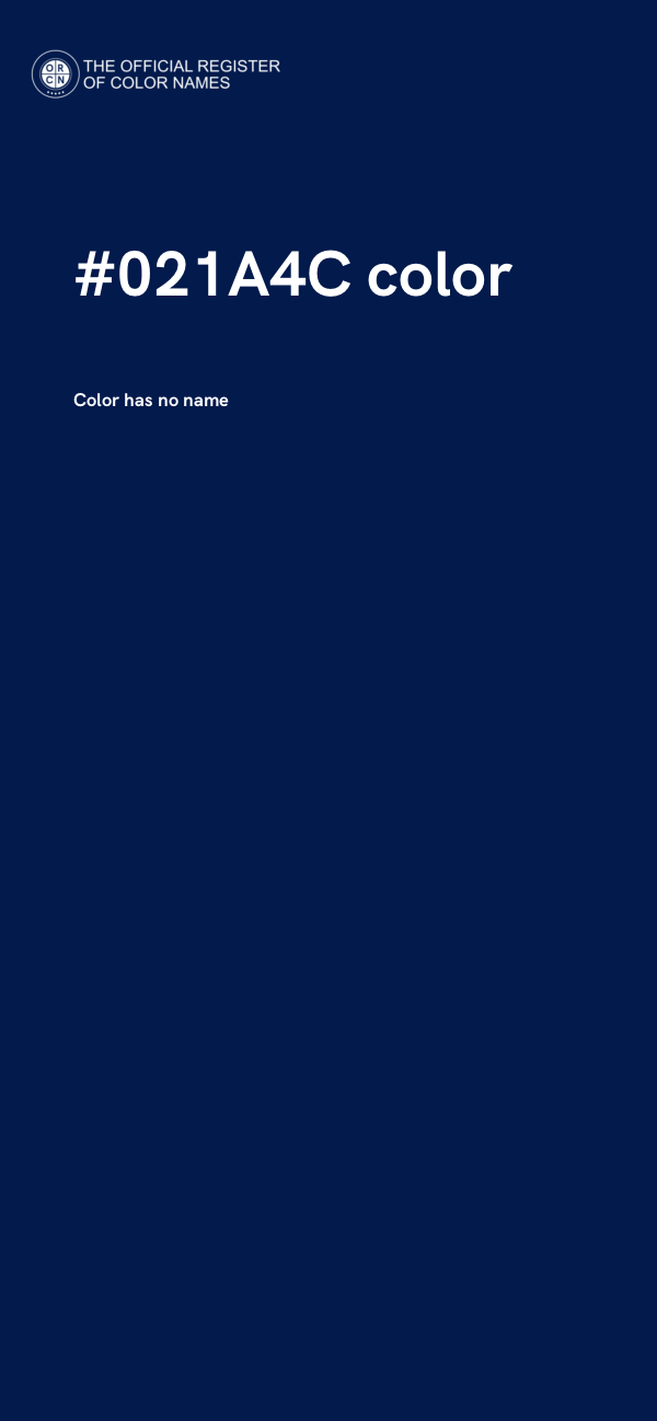 #021A4C color image