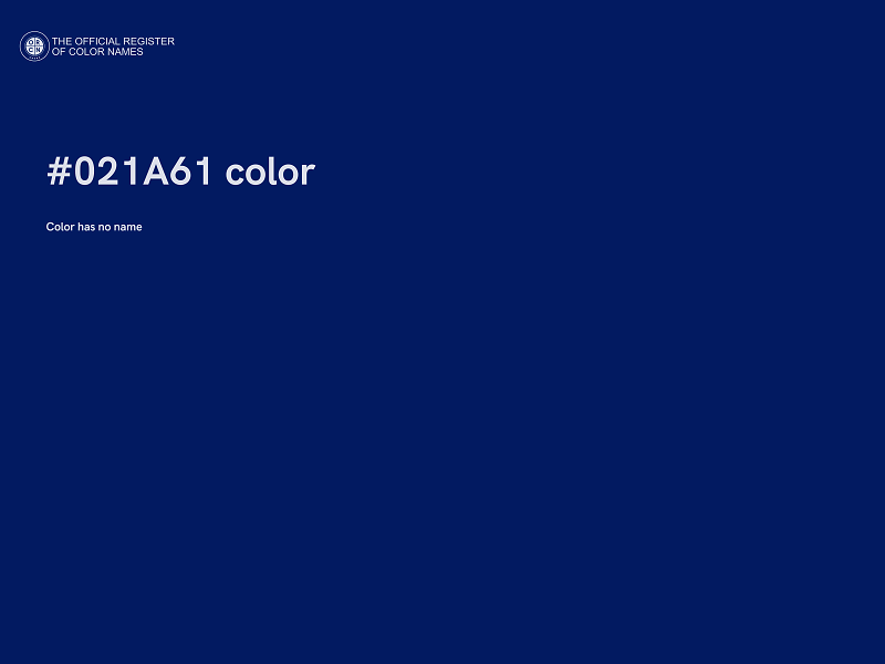 #021A61 color image