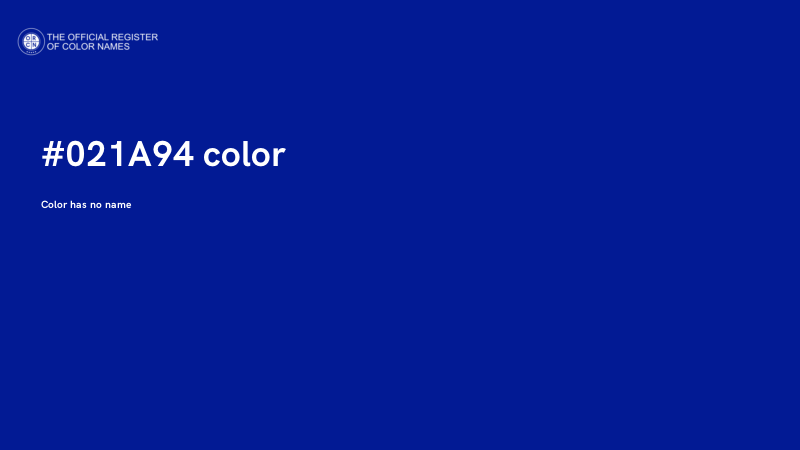 #021A94 color image