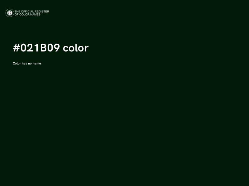 #021B09 color image