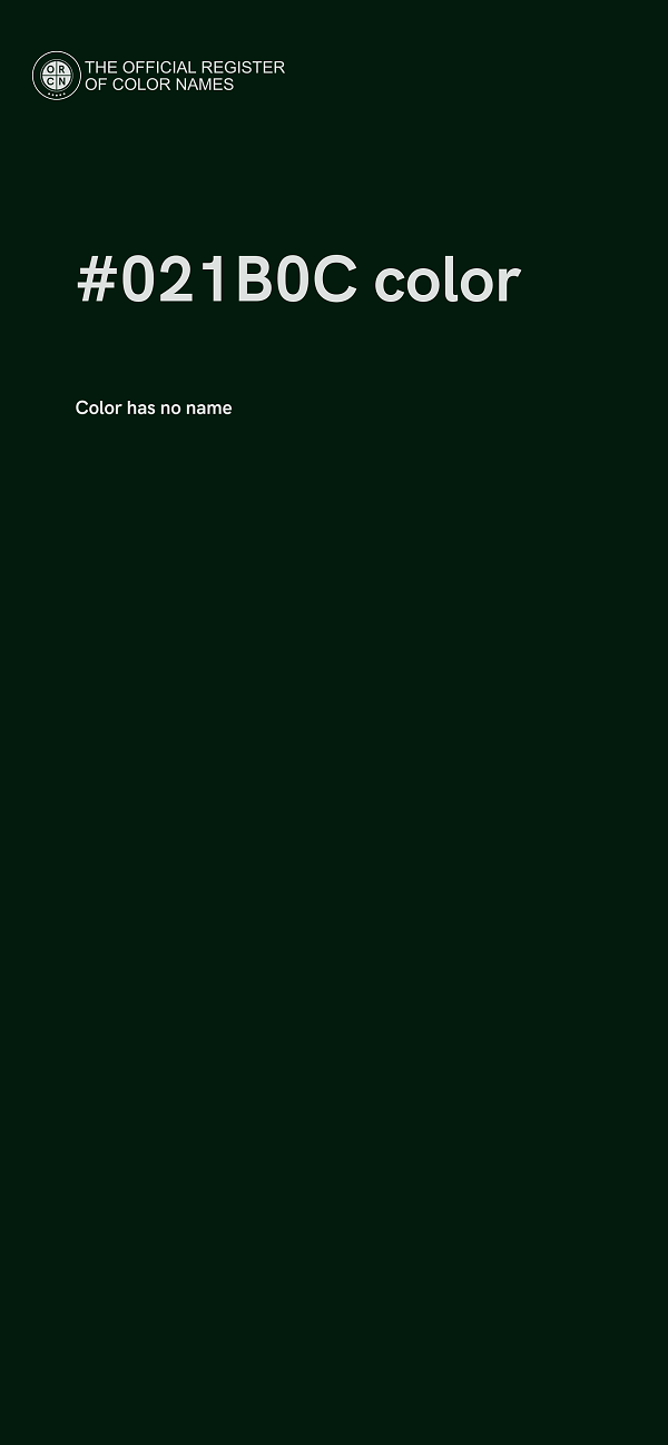 #021B0C color image
