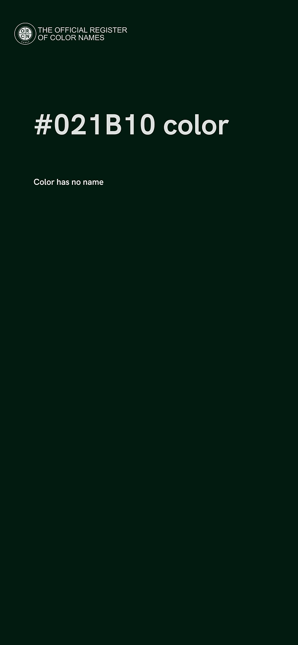 #021B10 color image