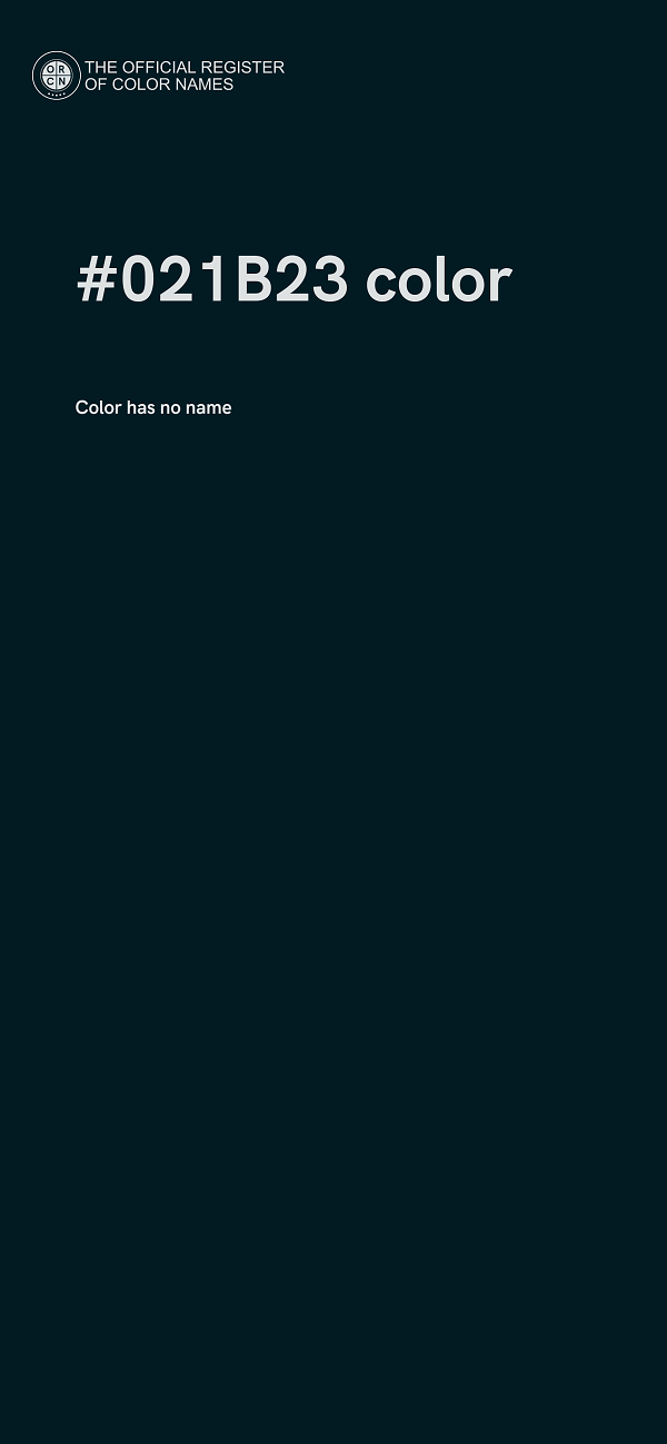 #021B23 color image