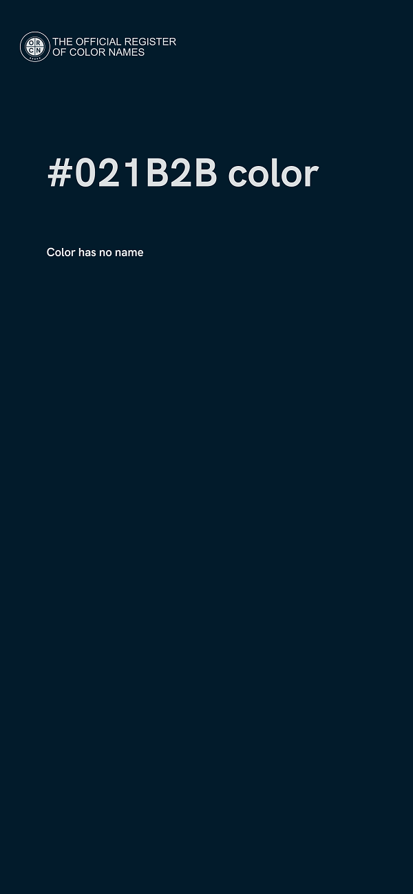 #021B2B color image