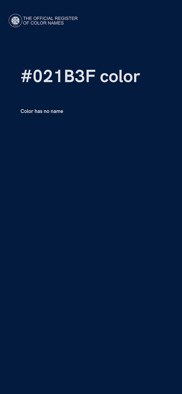 #021B3F color image
