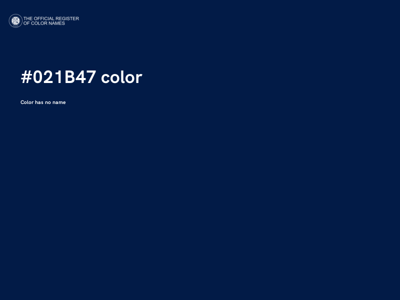 #021B47 color image