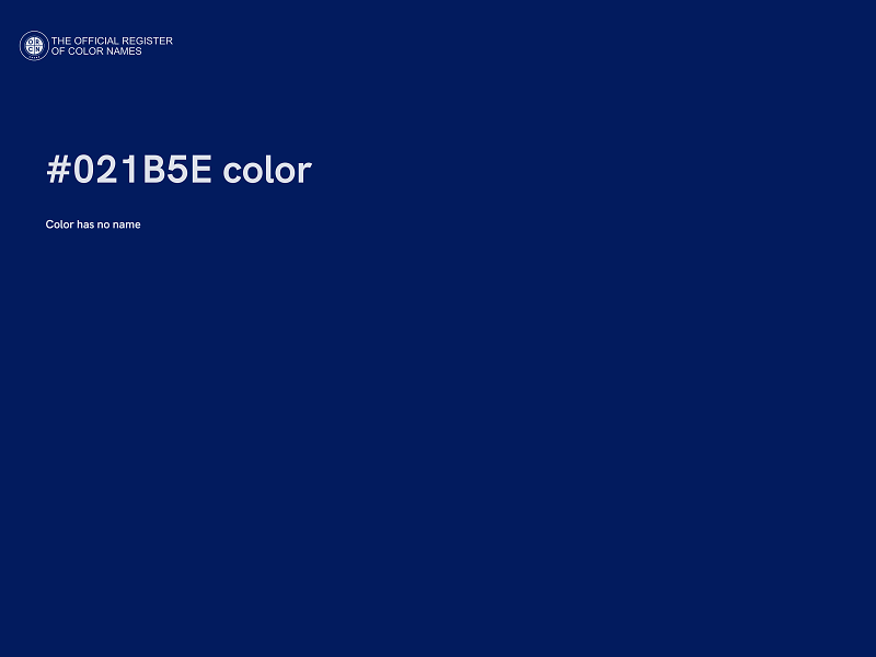#021B5E color image