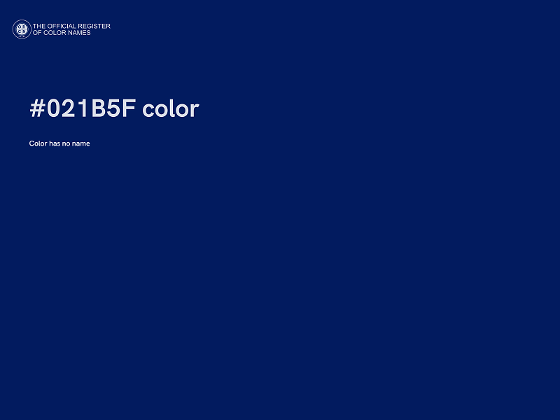 #021B5F color image