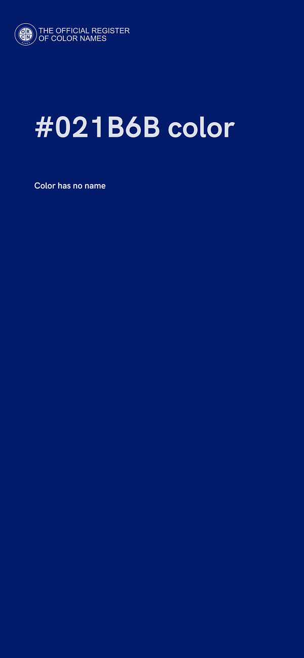 #021B6B color image