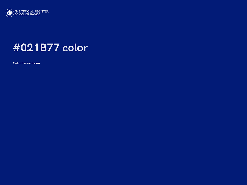 #021B77 color image