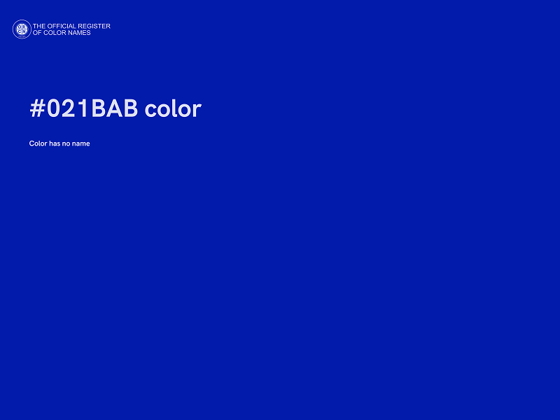 #021BAB color image