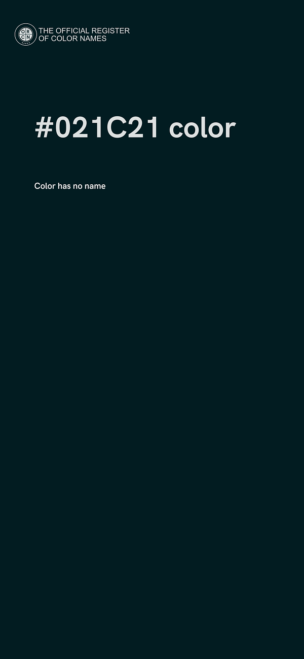 #021C21 color image