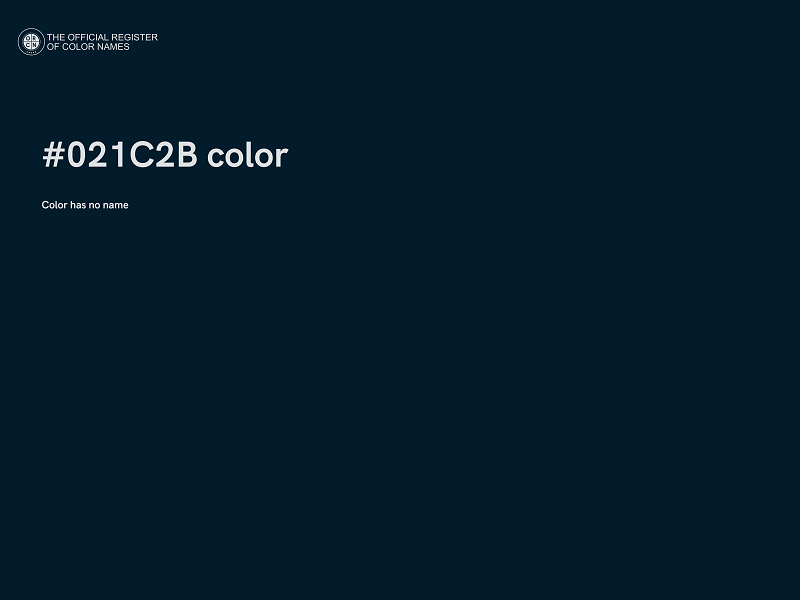 #021C2B color image