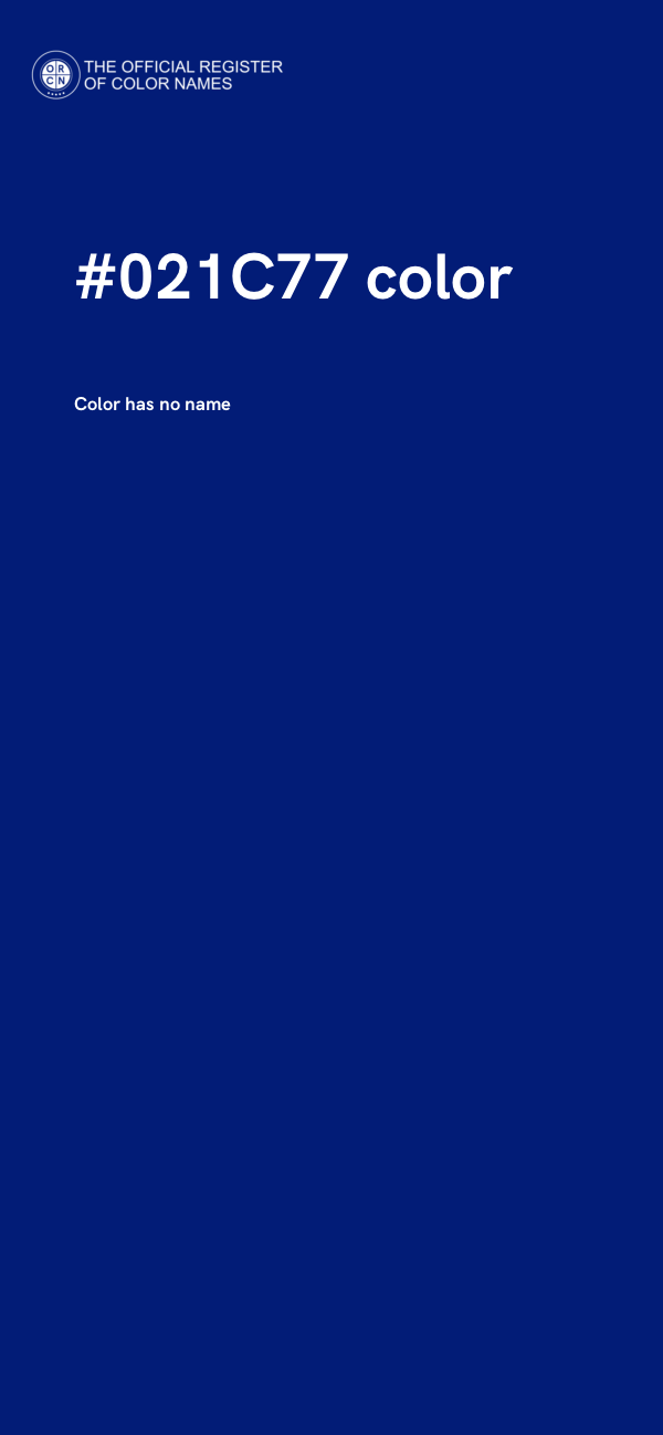 #021C77 color image