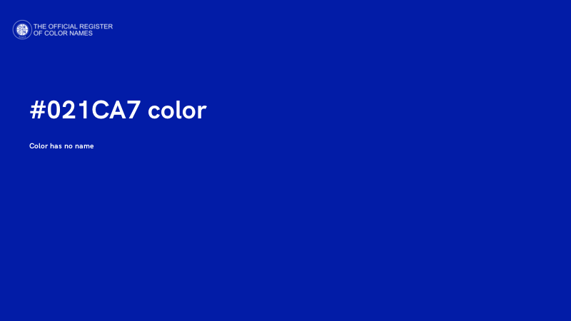 #021CA7 color image