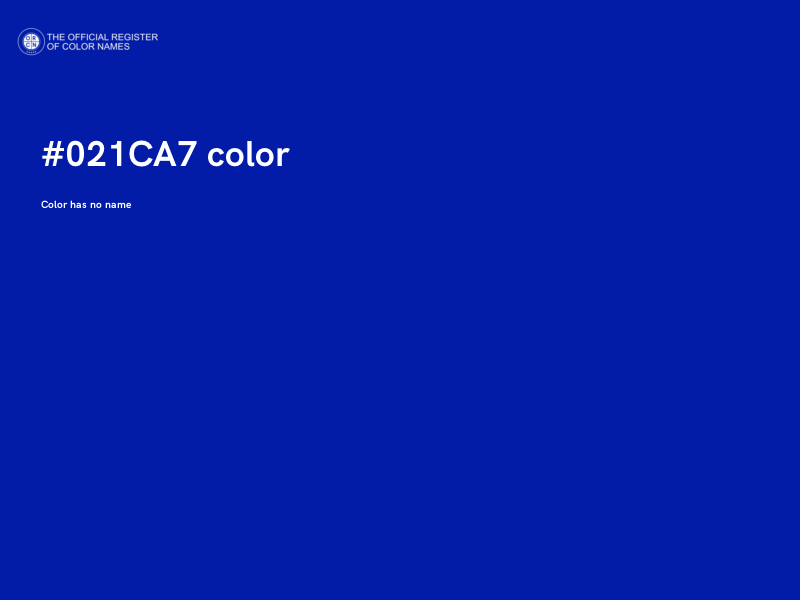 #021CA7 color image