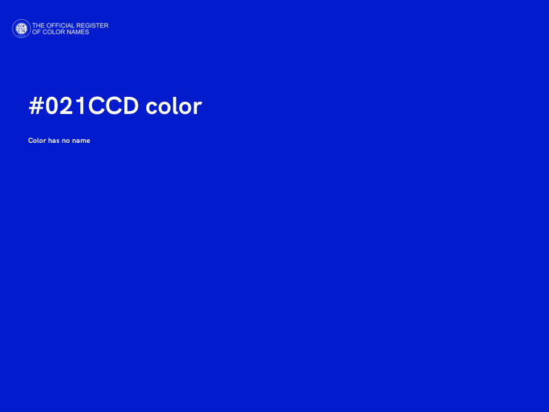 #021CCD color image