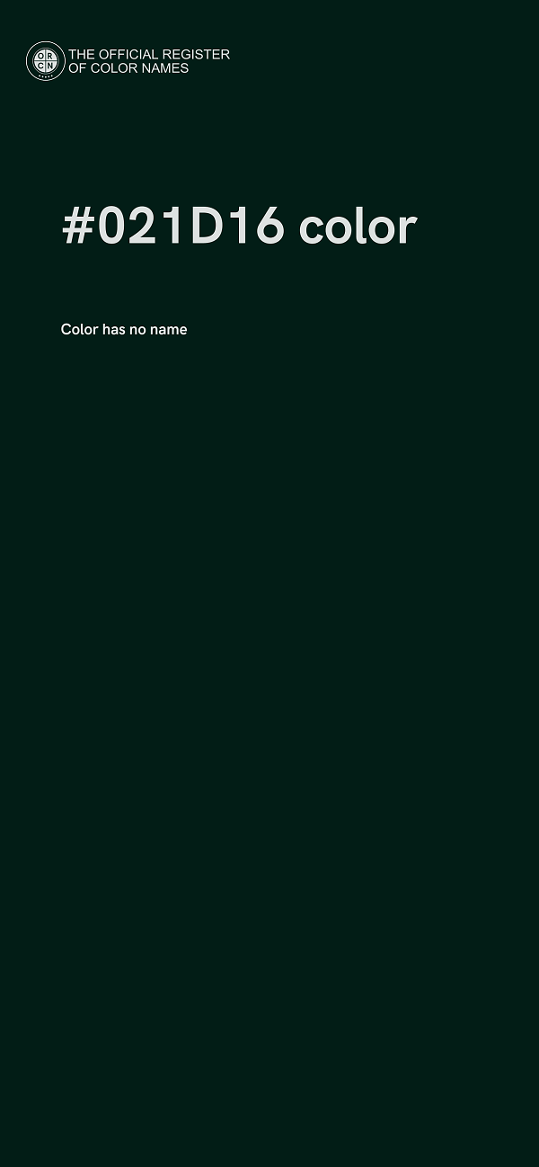 #021D16 color image