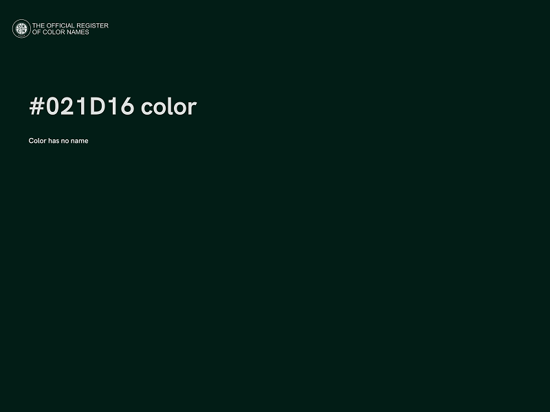 #021D16 color image