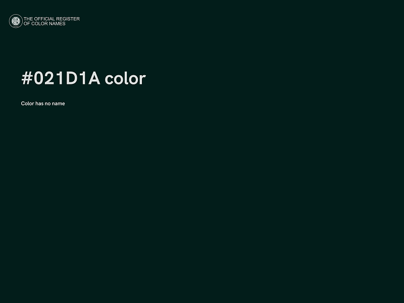 #021D1A color image