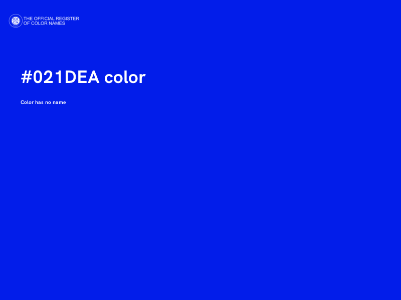 #021DEA color image