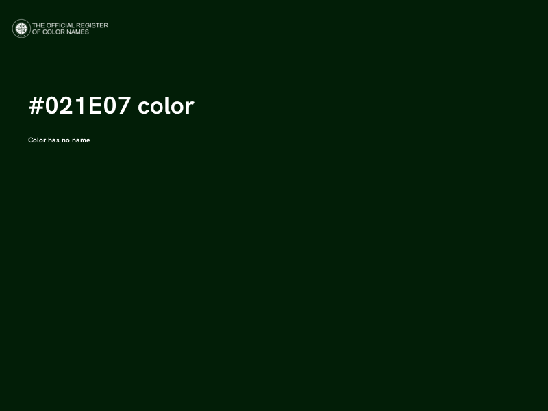 #021E07 color image