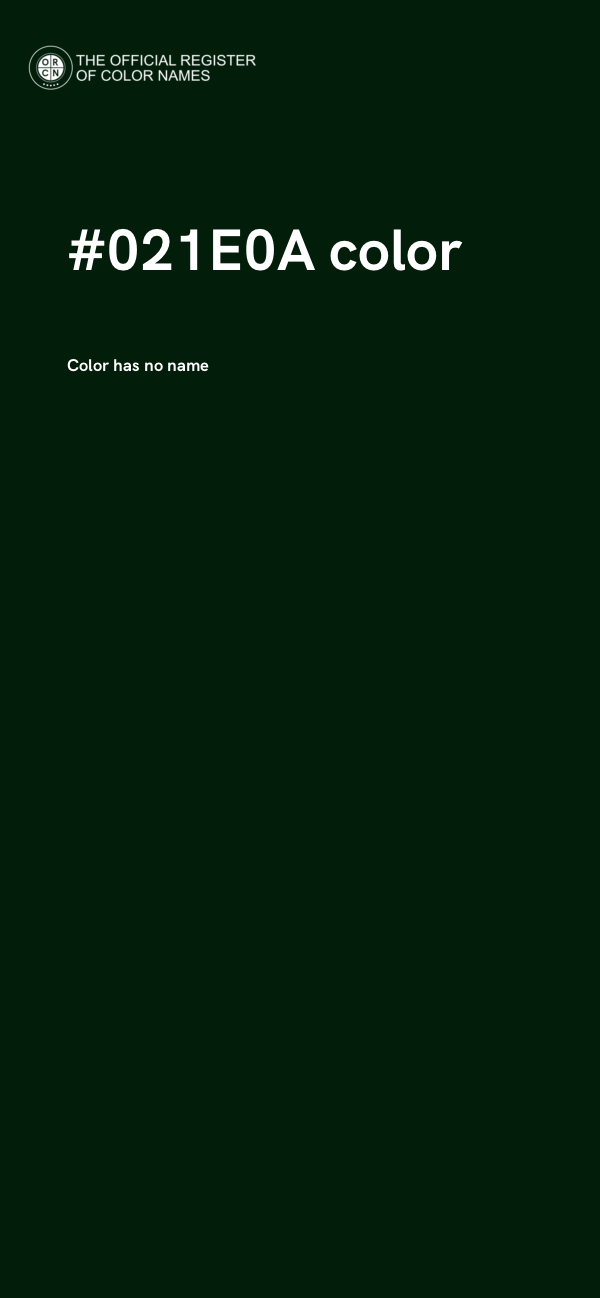 #021E0A color image