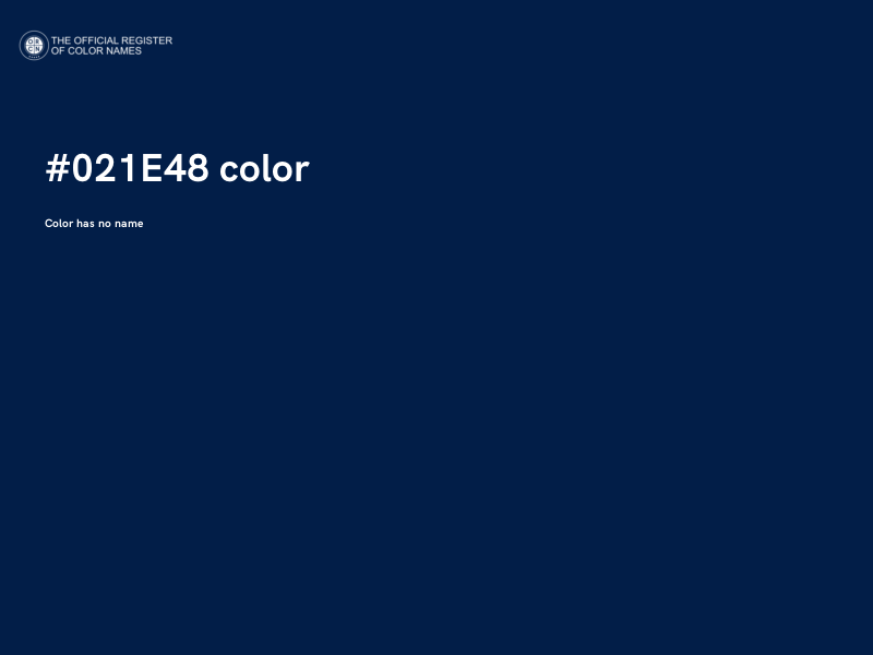 #021E48 color image