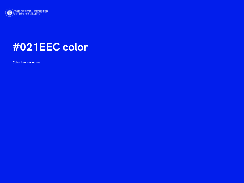 #021EEC color image