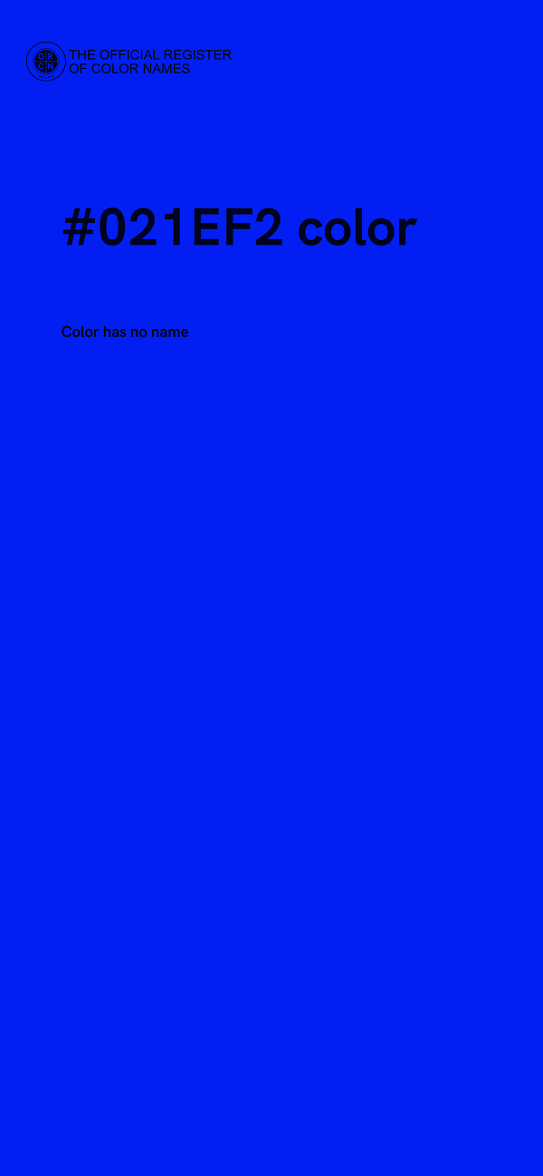 #021EF2 color image
