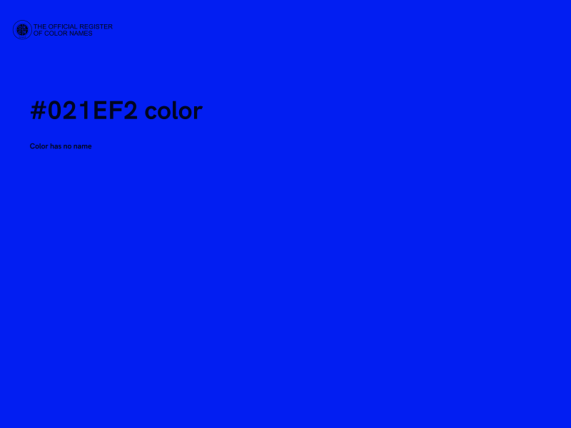 #021EF2 color image