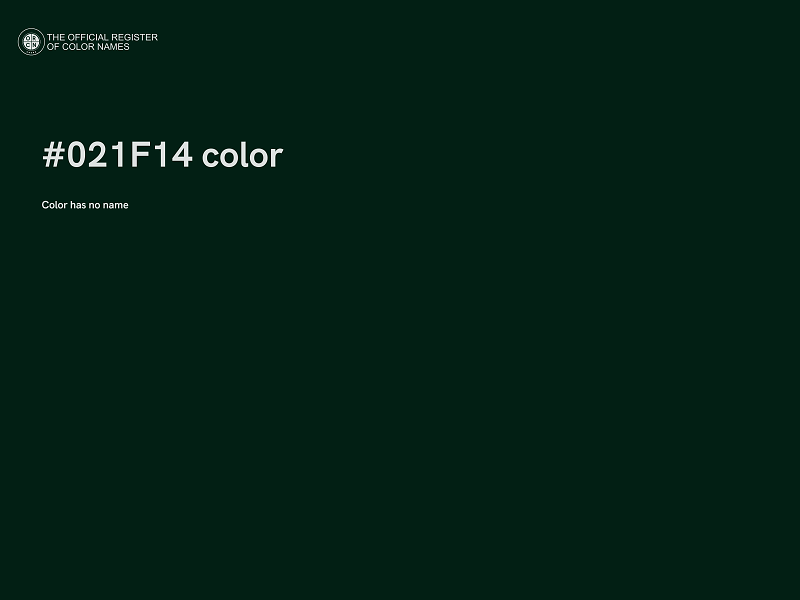 #021F14 color image