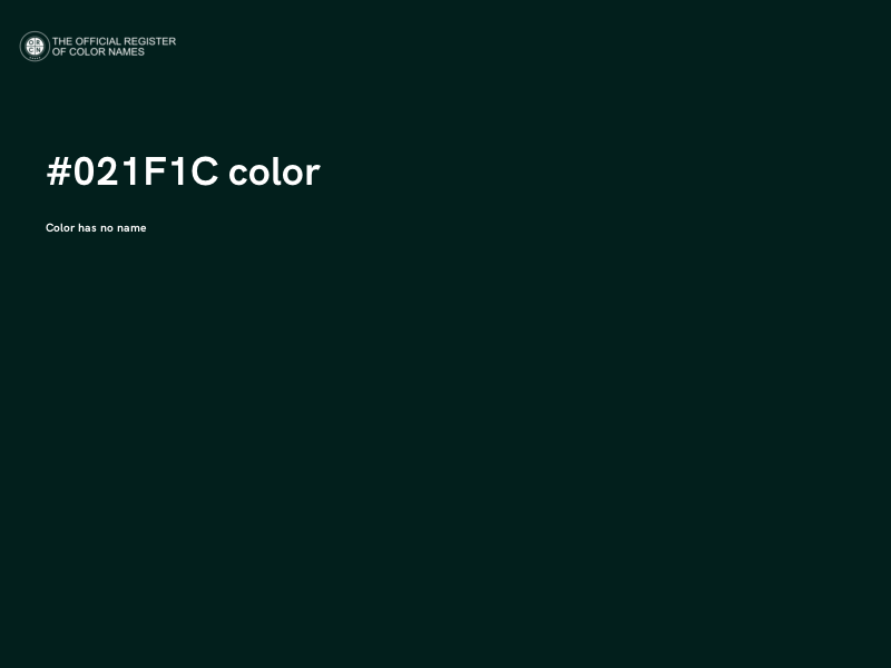 #021F1C color image