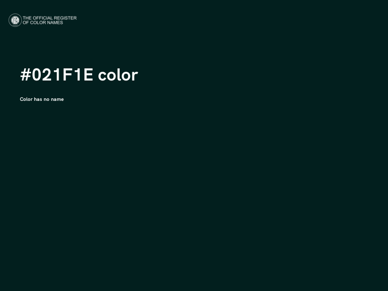 #021F1E color image