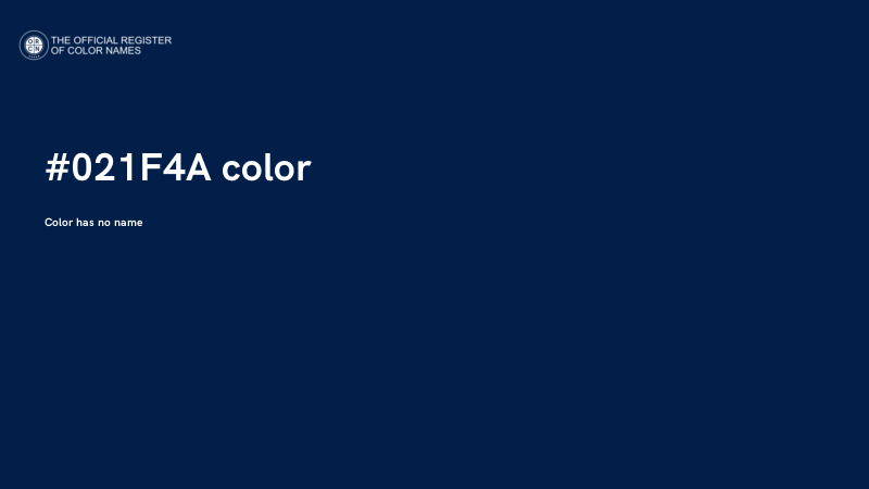#021F4A color image