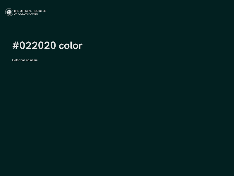 #022020 color image