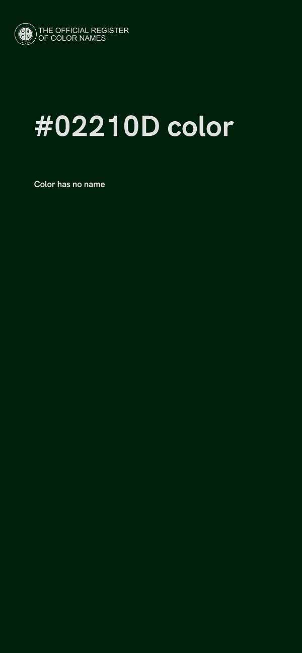 #02210D color image