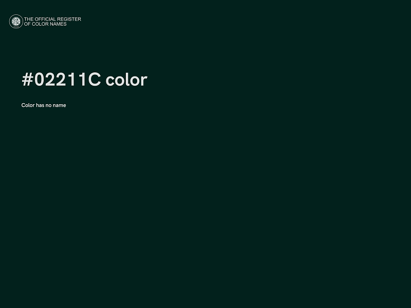 #02211C color image