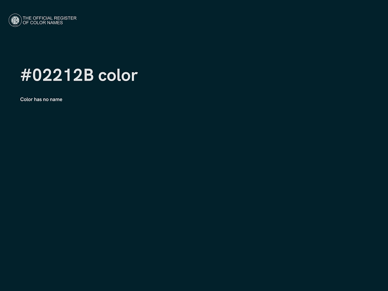 #02212B color image