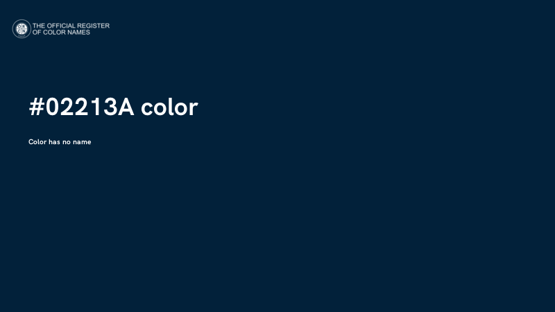 #02213A color image