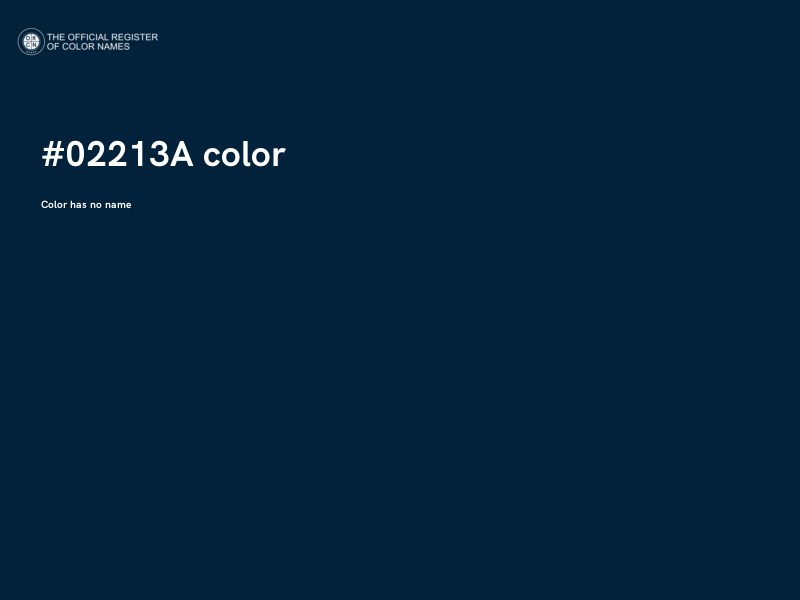 #02213A color image