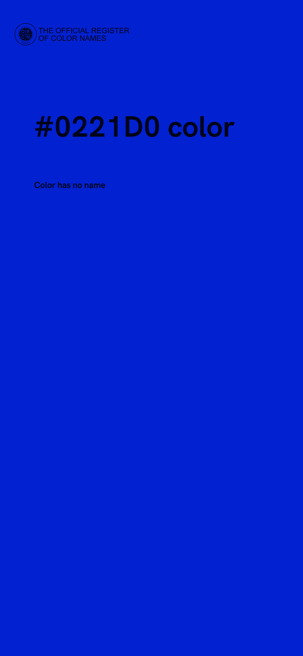 #0221D0 color image