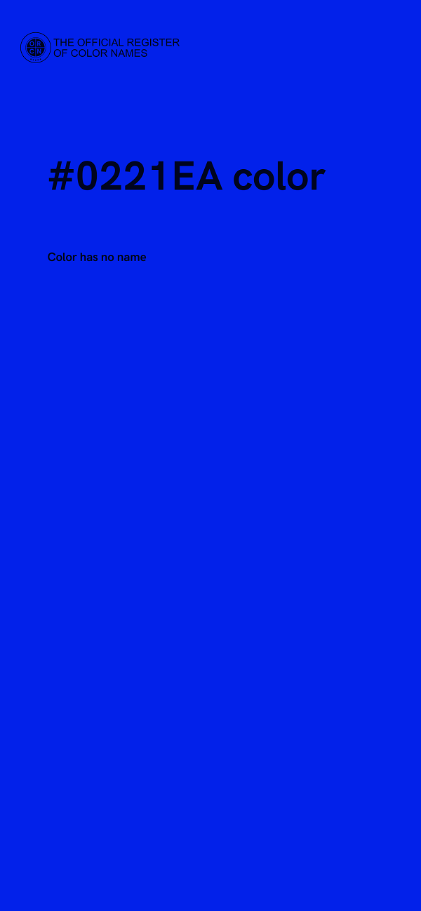 #0221EA color image