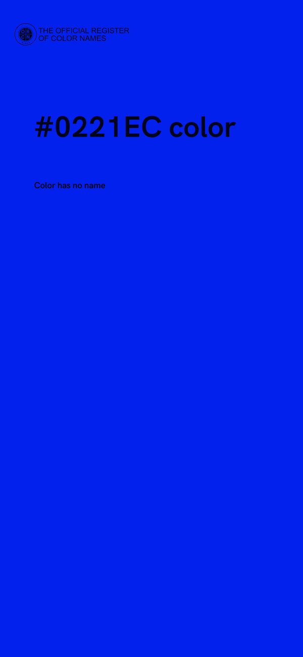 #0221EC color image