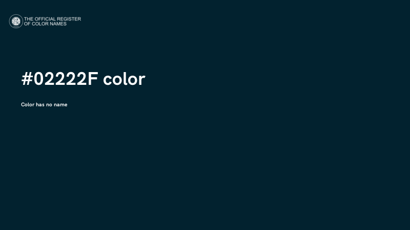 #02222F color image