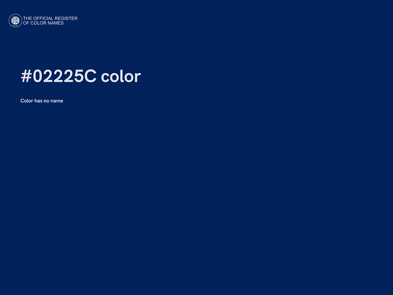 #02225C color image