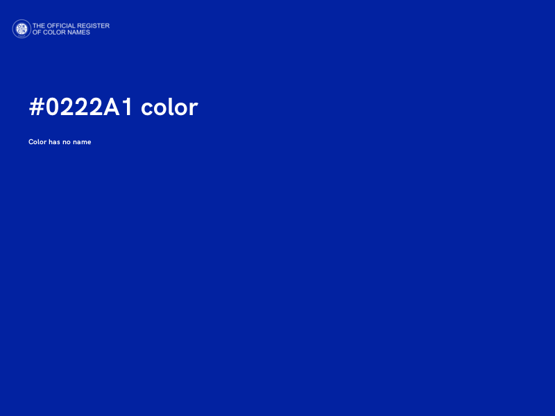 #0222A1 color image