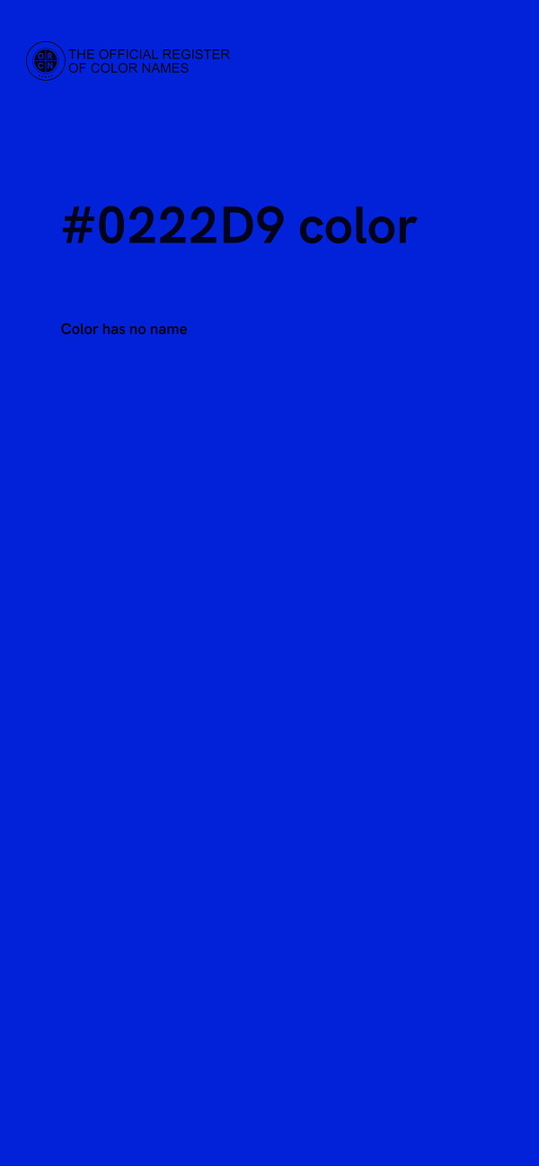 #0222D9 color image