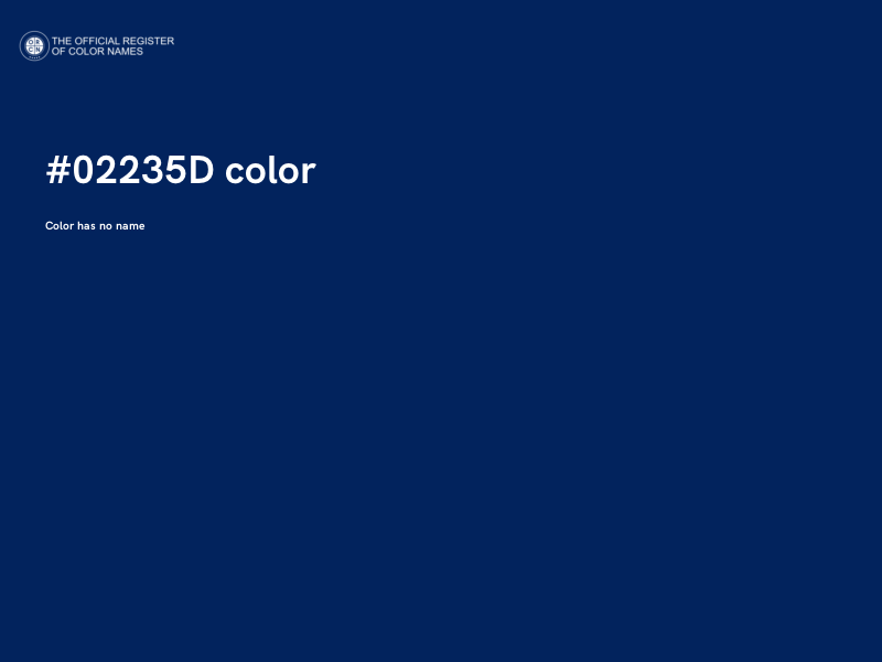 #02235D color image